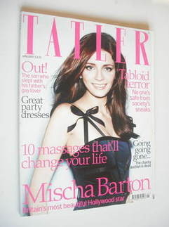 Tatler magazine - January 2008 - Mischa Barton cover