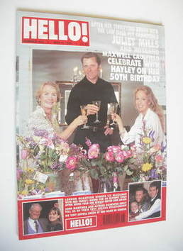 Hello! magazine - Juliet Mills, Maxwell Caulfield and Hayley Mills cover (4 May 1996 - Issue 405)