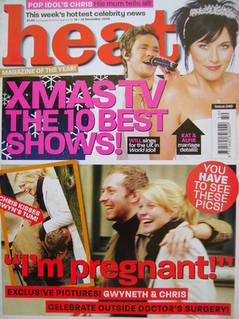 Heat magazine - I'm Pregnant! cover (13-19 December 2003 - Issue 249)