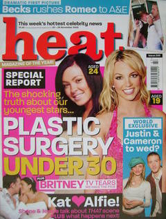 Heat magazine - Plastic Surgery Under 30 cover (22-28 November 2003 - Issue 246)