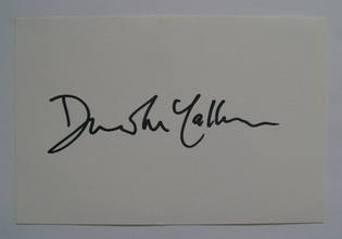 David McCallum autographed card