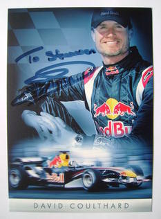 David Coulthard autograph
