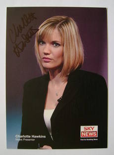 Charlotte Hawkins autograph (hand-signed photograph)