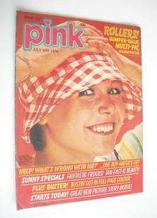 Pink magazine - 10 July 1976 - Julie Peasgood cover