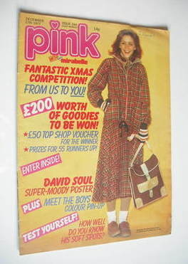 Pink magazine - 17 December 1977 - Leslie Ash cover