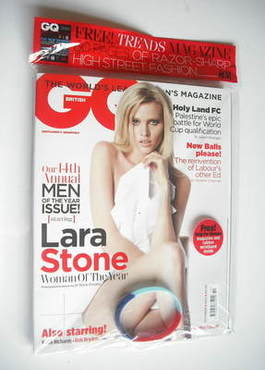 British GQ magazine - October 2011 - Lara Stone cover