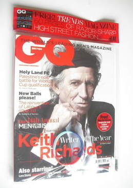 British GQ magazine - October 2011 - Keith Richards cover