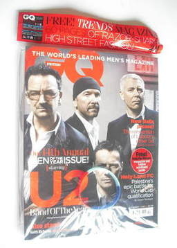 British GQ magazine - October 2011 - U2 cover