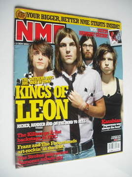 NME magazine - Kings Of Leon cover (23 October 2004)