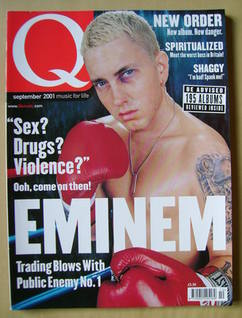 <!--2001-09-->Q magazine - Eminem cover (September 2001)