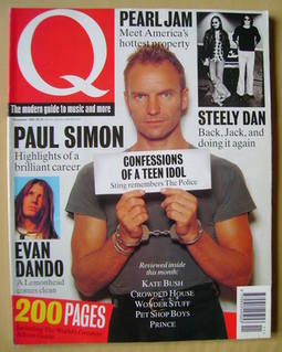 Q magazine - Sting cover (November 1993)