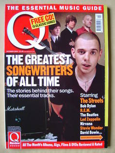 Q magazine - The Greatest Songwriters Of All Time cover (October 2004)