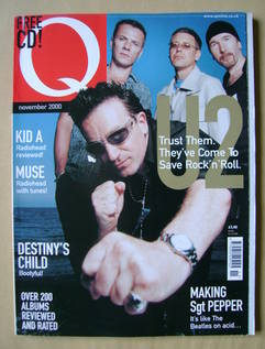 <!--2000-11-->Q magazine - U2 cover (November 2000)