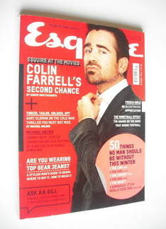 Esquire magazine - Colin Farrell cover (October 2011)