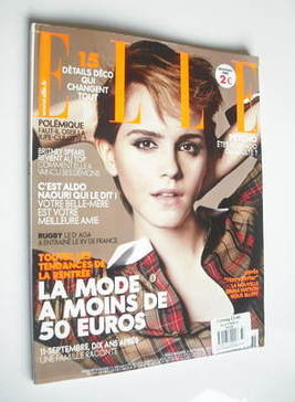 French Elle magazine - 9 September 2011 - Emma Watson cover