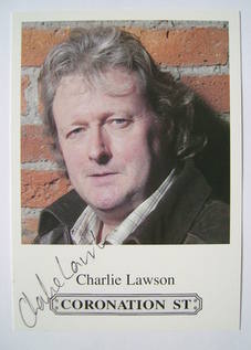 Charlie Lawson autograph (hand-signed cast card)