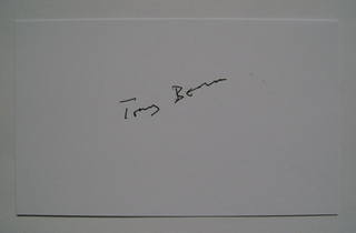 Tony Benn autograph