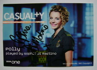 Sophia Di Martino autograph (ex-Casualty actor)