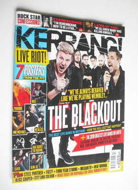 Kerrang magazine - The Blackout cover (5 November 2011 - Issue 1388)