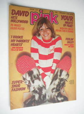 Pink magazine - 17 January 1976 - Julie Peasgood cover