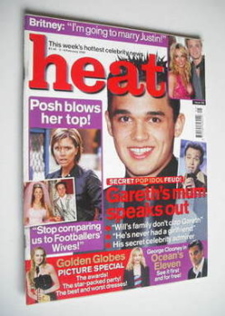 Heat magazine - Gareth Gates cover (2-8 February 2002 - Issue 153)