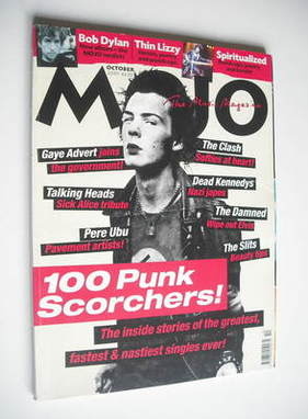 MOJO magazine - Sid Vicious cover (October 2001 - Issue 95)