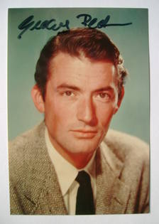 Gregory Peck autograph (hand-signed photograph)