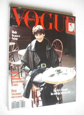 <!--1991-10-->French Paris Vogue magazine - October 1991 - Ines de la Fress
