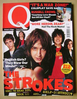 Q magazine - The Strokes cover (April 2002)