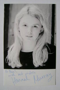 Hannah Murray autograph (hand-signed photograph, dedicated)