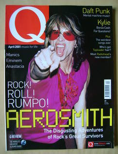 Q magazine - Steven Tyler cover (April 2001)