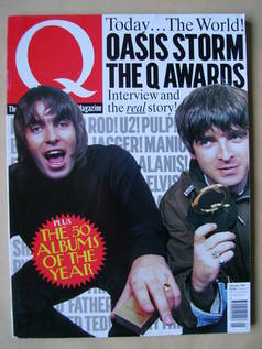 Q magazine - Liam Gallagher and Noel Gallagher cover (January 1997)