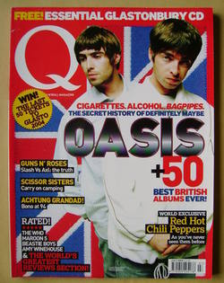 Q magazine - Liam Gallagher and Noel Gallagher cover (July 2004)