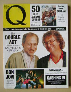 Q magazine - Mark Knopfler and Randy Newman cover (January 1989)