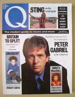 Q magazine - Peter Gabriel cover (May 1989)