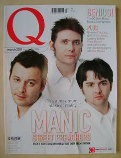 Q magazine - Manic Street Preachers cover (March 2001)