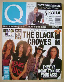 Q magazine - The Black Crowes cover (August 1991)