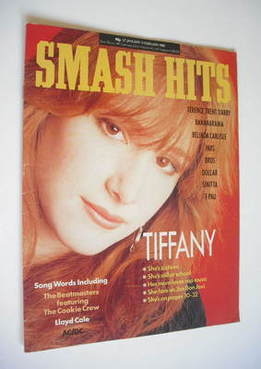 Smash Hits magazine - Tiffany cover (27 January-9 February 1988)