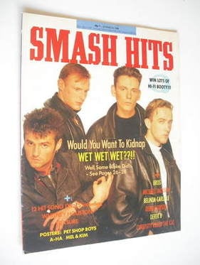 Smash Hits magazine - Wet Wet Wet cover (9-22 March 1988)
