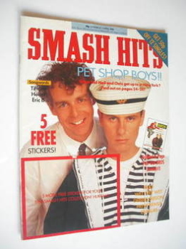 Smash Hits magazine - Pet Shop Boys cover (23 March-5 April 1988)