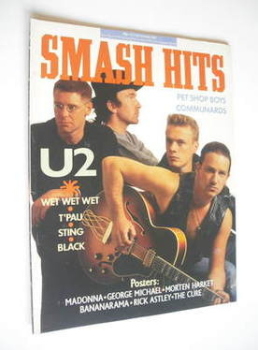 Smash Hits magazine - U2 cover (4-17 November 1987)