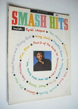 Smash Hits magazine - Bob Geldof cover (5-18 November 1986)