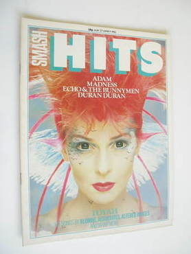 <!--1982-05-27-->Smash Hits magazine - Toyah cover (27 May - 9 June 1982)
