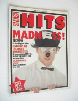 Smash Hits magazine - Lee Thompson cover (22 July - 4 August 1982)