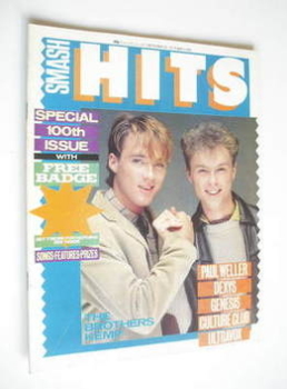 Smash Hits magazine - Martin Kemp and Gary Kemp cover (30 September - 13 October 1982)