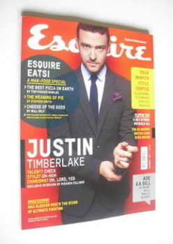 Esquire magazine - Justin Timberlake cover (December 2011)