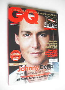 British GQ magazine - December 2011 - Johnny Depp cover