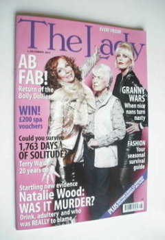 The Lady magazine (2 December 2011 - Joanna Lumley, Jennifer Saunders and June Whitfield cover)