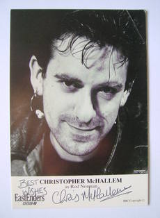 Christopher McHallem autograph (ex EastEnders actor)