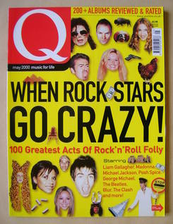 Q magazine - When Rock Stars Go Crazy! cover (May 2000)